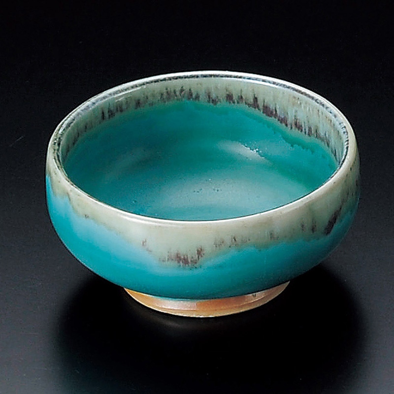 山万 11812-230 トルコブルー丸小鉢  1個（ご注文単位1個）【直送品】