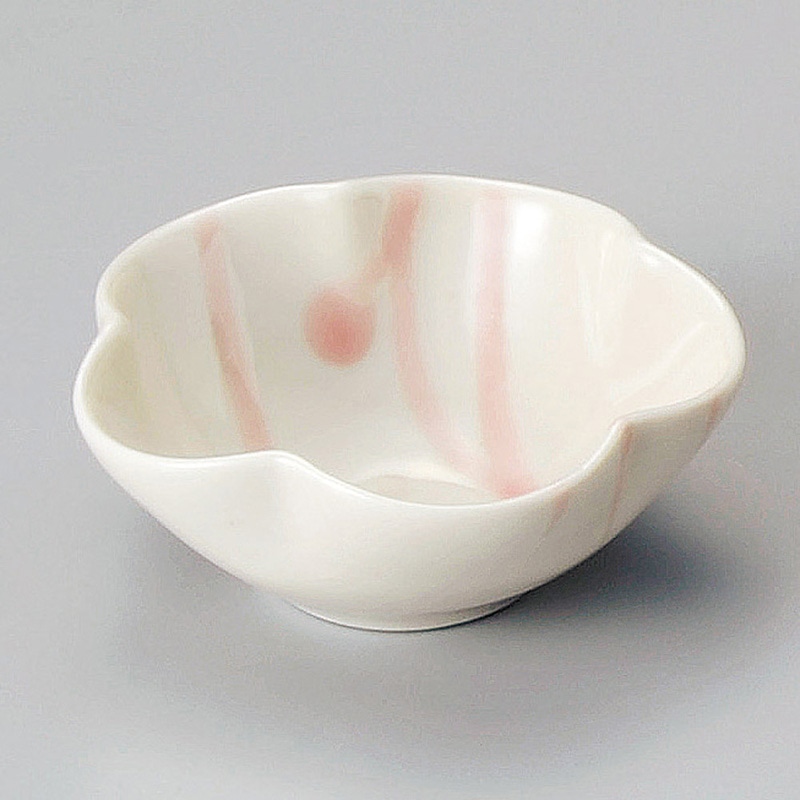 山万 11825-450 花型(ピンク)9cm小付  1個（ご注文単位1個）【直送品】