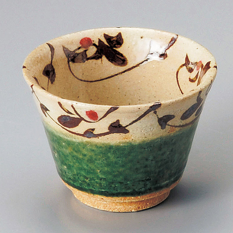 山万 12013-510 織部唐草珍味碗  1個（ご注文単位1個）【直送品】