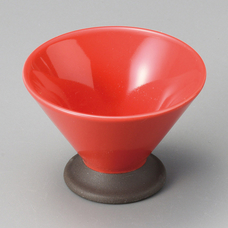 山万 12841-440 赤高台反小付  1個（ご注文単位1個）【直送品】