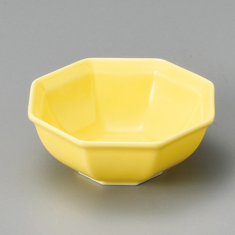 山万 12116-570 八角小付(黄)  1個（ご注文単位1個）【直送品】