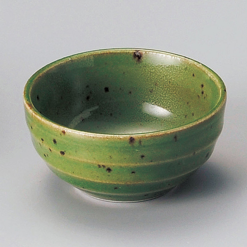 山万 12135-130 緑釉斑点丸小付  1個（ご注文単位1個）【直送品】