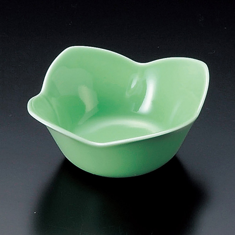 山万 12112-450 ヒワ釉四つ葉小付  1個（ご注文単位1個）【直送品】