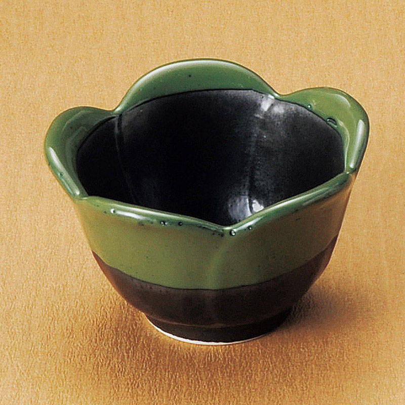 山万 12118-550 緑彩花小鉢(小)  1個（ご注文単位1個）【直送品】