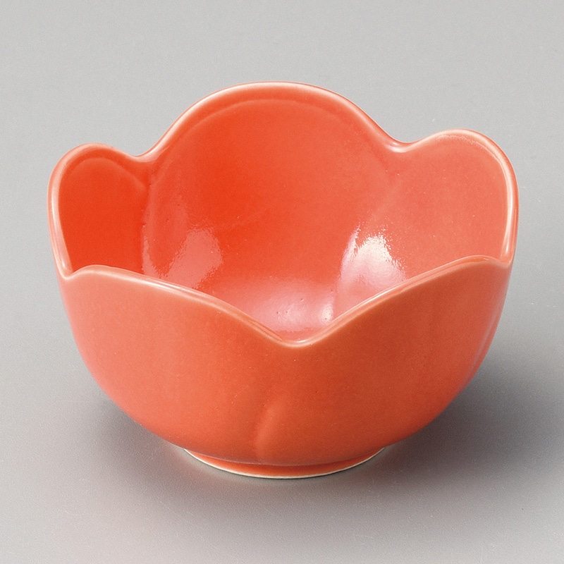 山万 12119-100 梅 朱赤小鉢 1個（ご注文単位1個）【直送品】