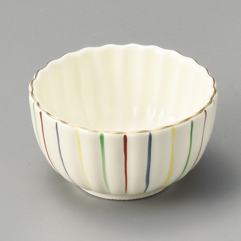 山万 11906-580 赤絵十草菊型2.8小付  1個（ご注文単位1個）【直送品】