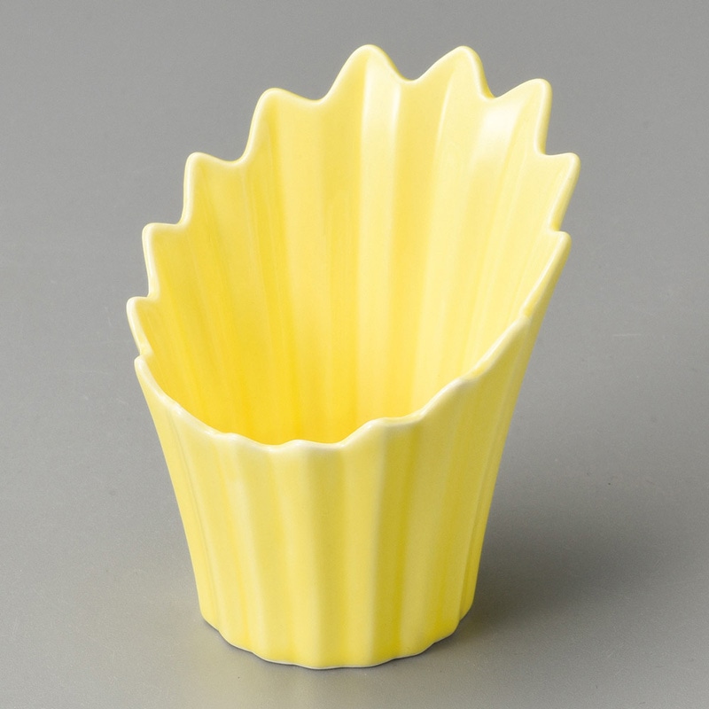 山万 11913-250 オブリーク小付 イエロー 1個（ご注文単位1個）【直送品】