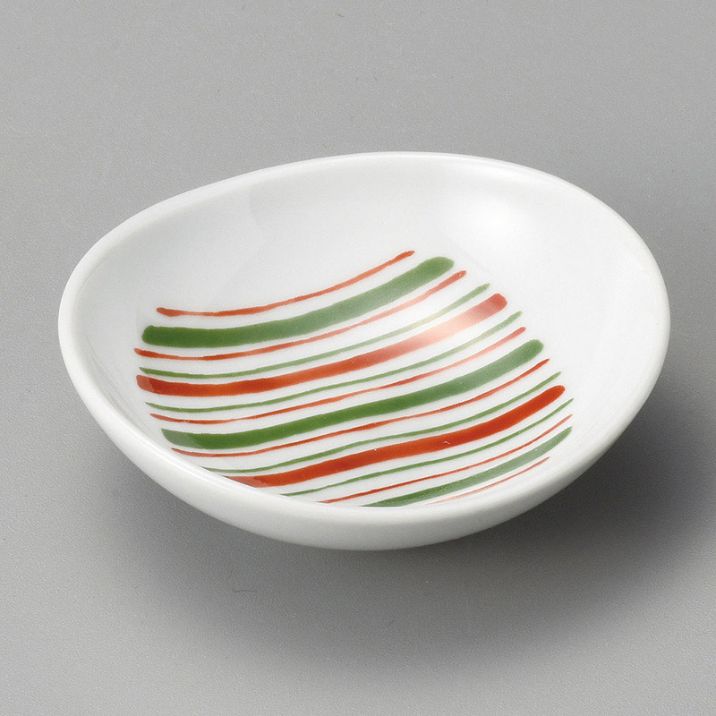 山万 12323-730 錦十草楕円小付(有田焼)  1個（ご注文単位1個）【直送品】