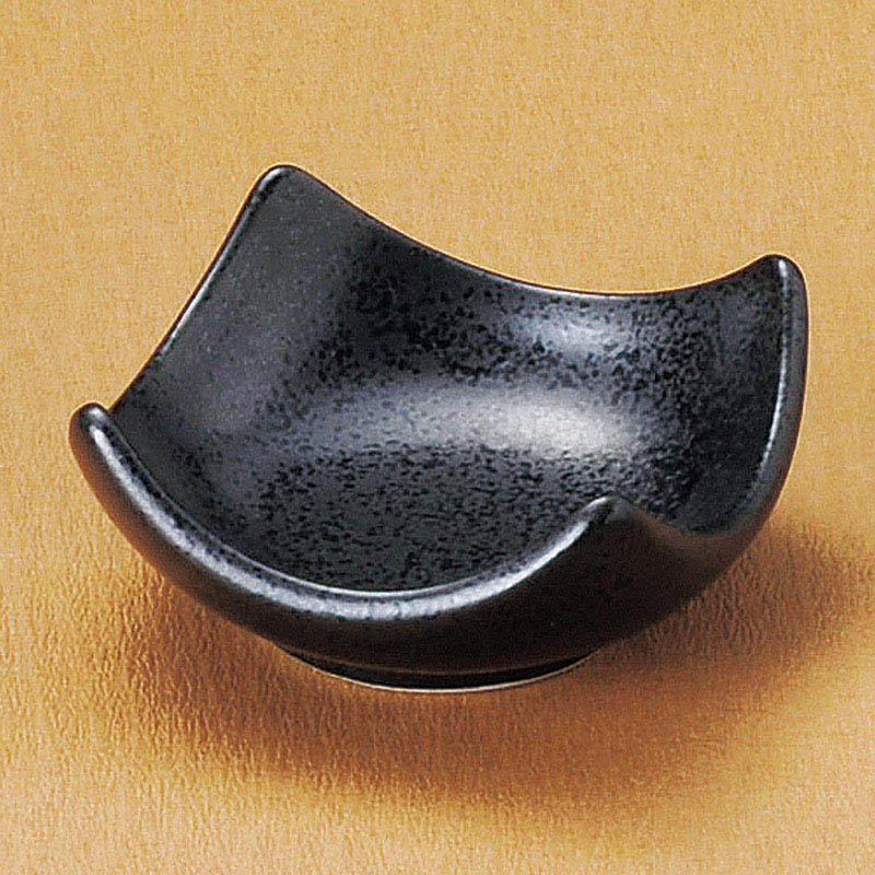 山万 12311-190 黒釉角小付  1個（ご注文単位1個）【直送品】