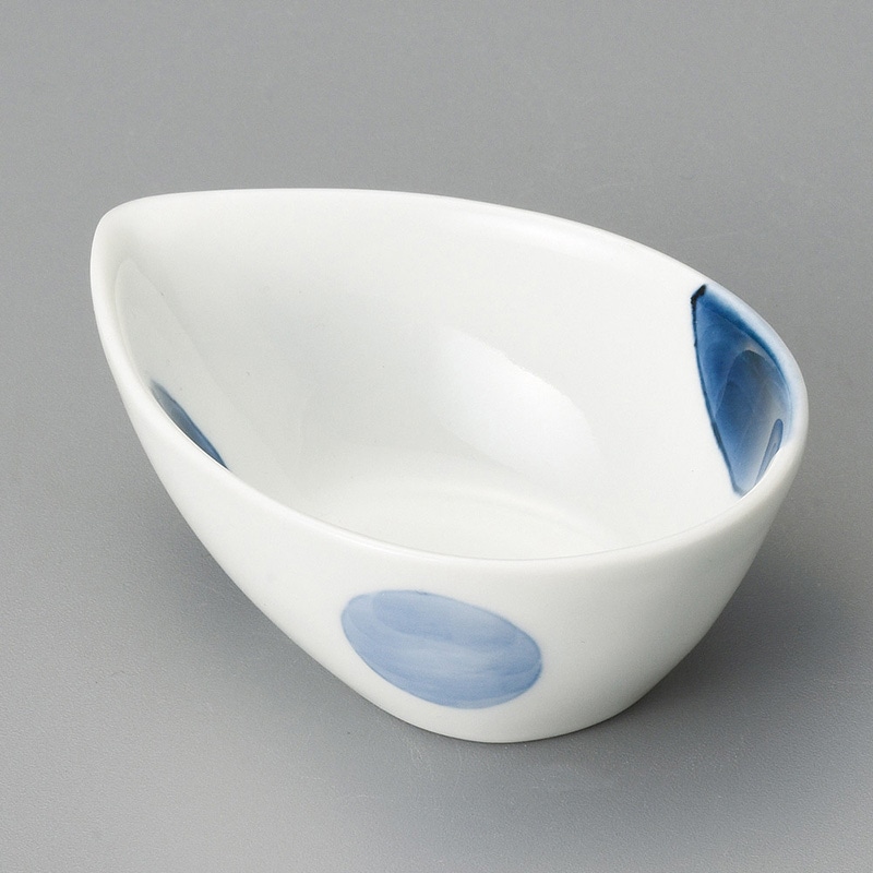 山万 11922-730 二色丸紋たまごボウル小付 有田 1個（ご注文単位1個）【直送品】