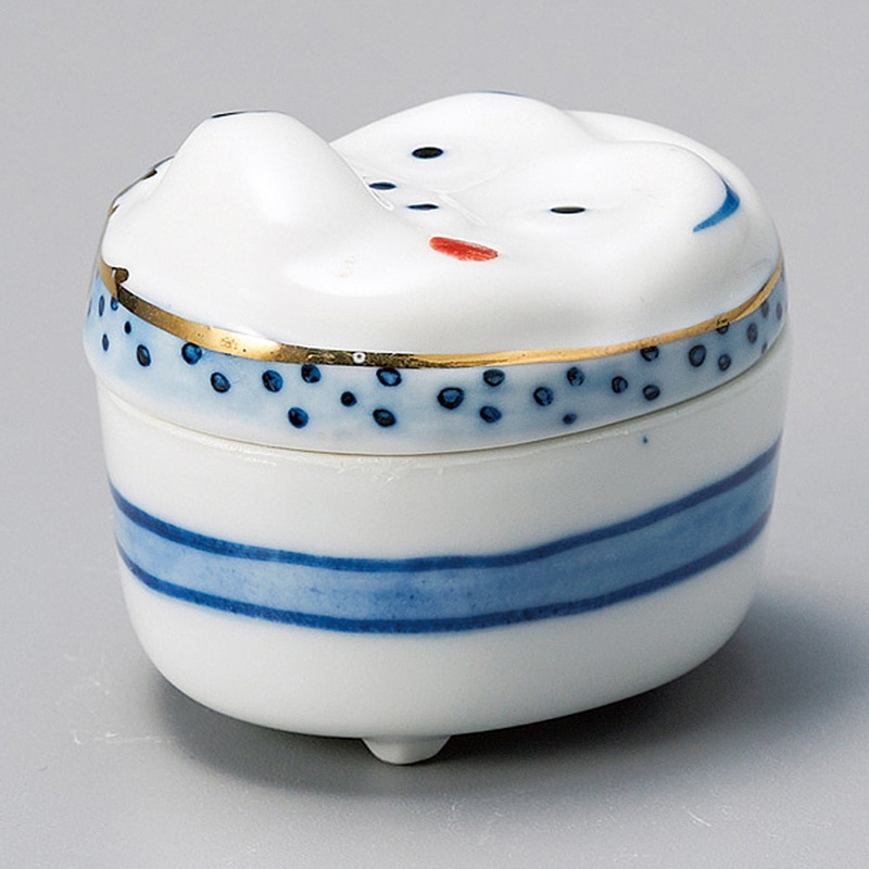 山万 12610-430 ヒョットコ蓋付珍味  1個（ご注文単位1個）【直送品】