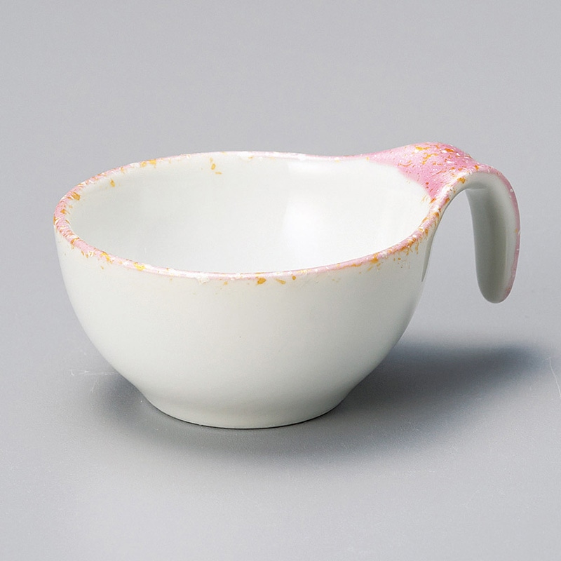 山万 12720-450 ピンク金銀彩手付小付  1個（ご注文単位1個）【直送品】