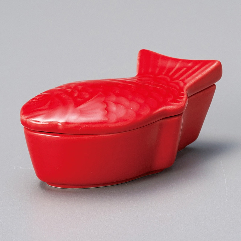 山万 12726-410 めで鯛蓋付珍味入  1個（ご注文単位1個）【直送品】