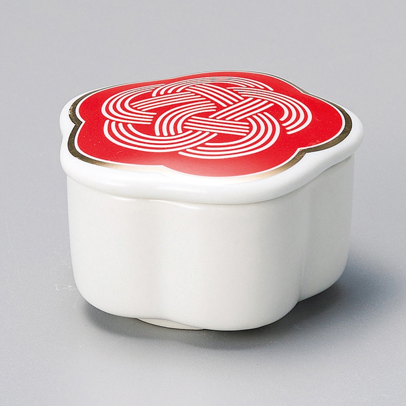 山万 12727-410 あわじ梅型蓋付珍味入  1個（ご注文単位1個）【直送品】