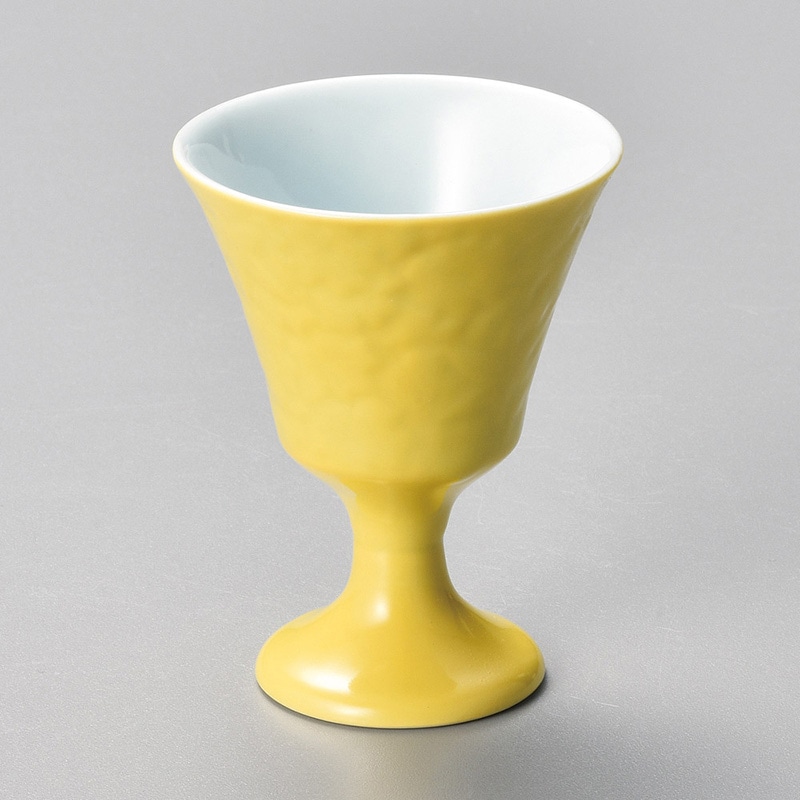 山万 12807-140 黄釉春秋高台珍味  1個（ご注文単位1個）【直送品】