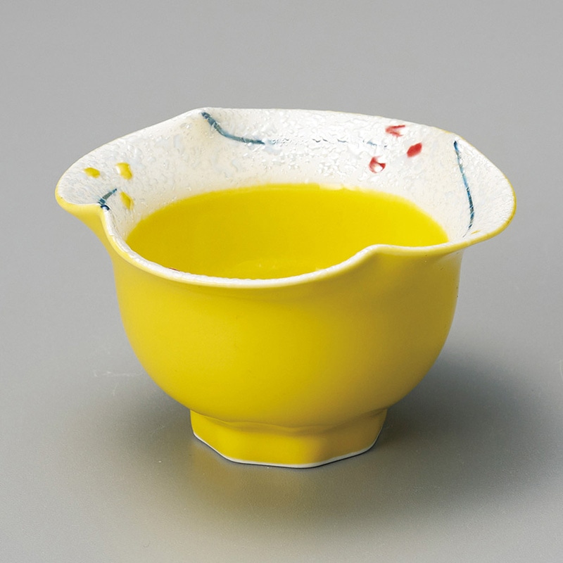 山万 11914-730 小花ラスター花渕小中付 黄 1個（ご注文単位1個）【直送品】