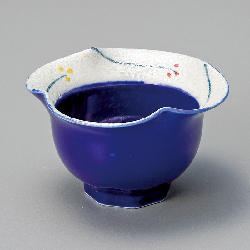 山万 11918-730 小花ラスター花渕小中付 ルリ 1個（ご注文単位1個）【直送品】