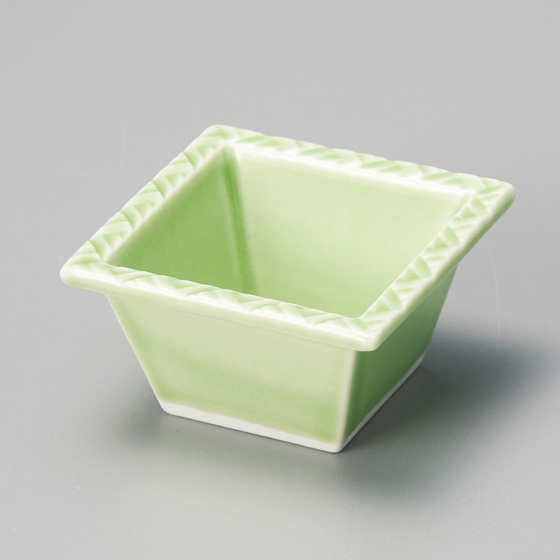 山万 12026-730 グリーンウエーブ小付(波佐見焼 1個（ご注文単位1個）【直送品】