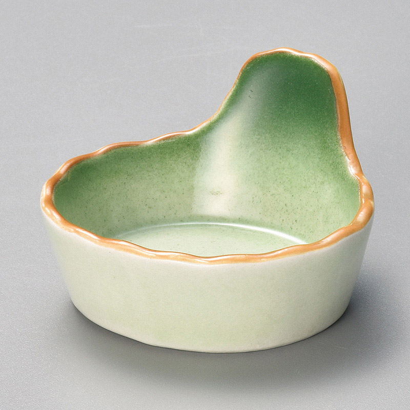 山万 12722-550 緑彩手付桶型珍味  1個（ご注文単位1個）【直送品】