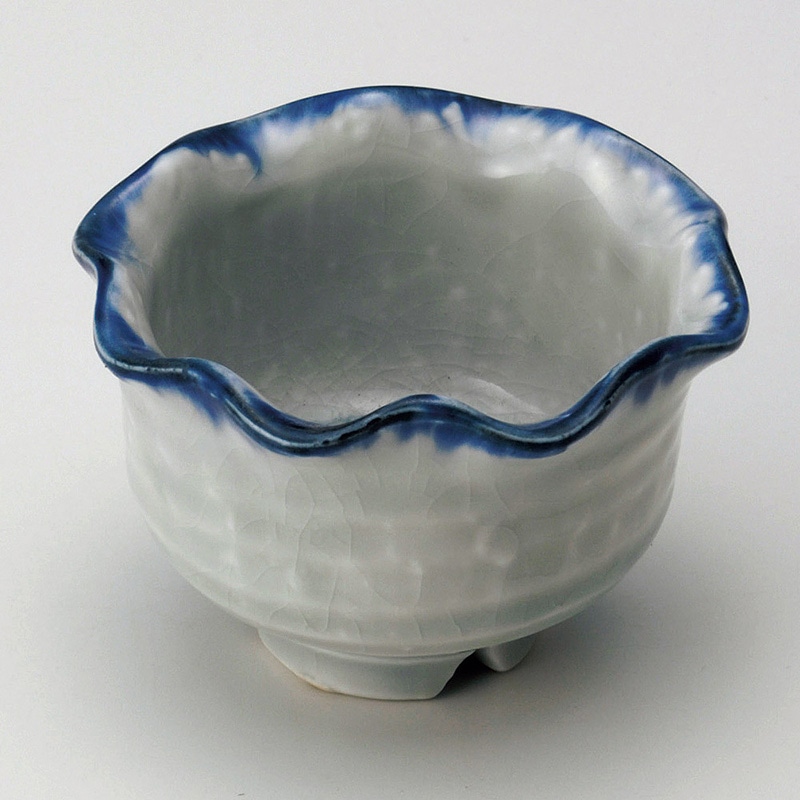 山万 12723-550 貫入リーフ小鉢(小)  1個（ご注文単位1個）【直送品】