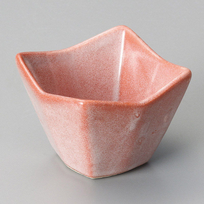 山万 12851-430 赤楽四ツ山小付  1個（ご注文単位1個）【直送品】