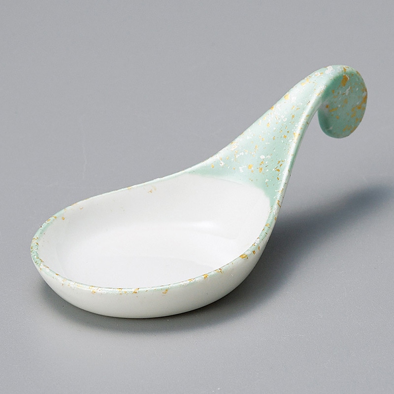 山万 12839-450 緑金銀彩レンゲ珍味 小 1個（ご注文単位1個）【直送品】