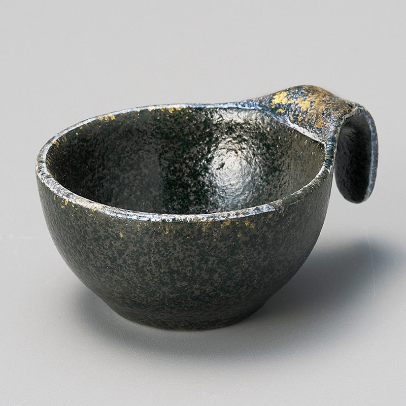 山万 13015-450 黒耀青金銀彩手付小付  1個（ご注文単位1個）【直送品】