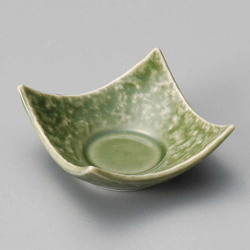 山万 13104-550 ねり抹茶石目型角豆鉢 1個(ご注文単位1個)【直送品】