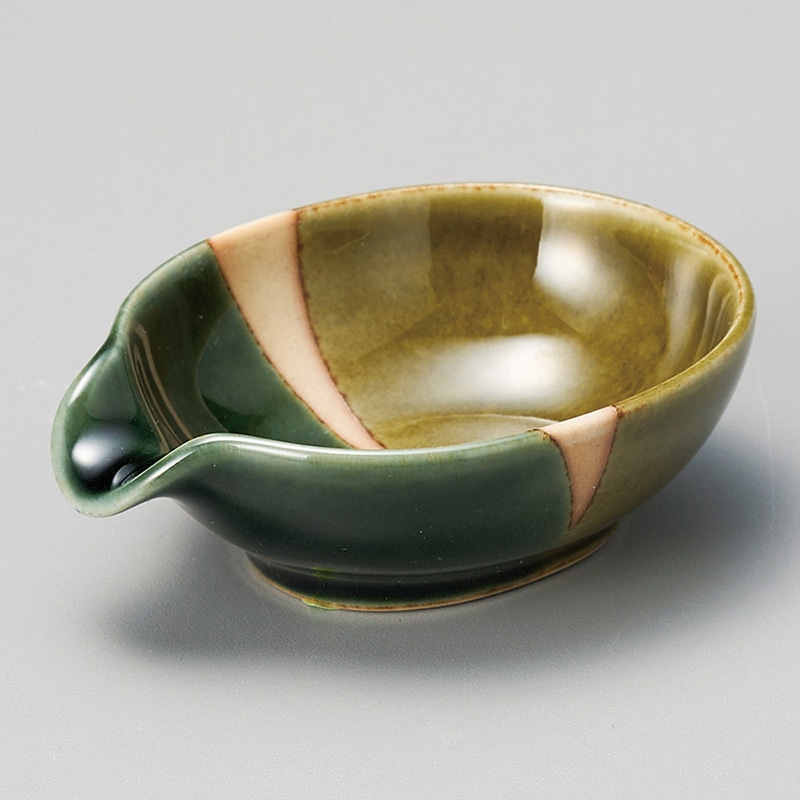 山万 13045-570 織部塗分片口小付  1個（ご注文単位1個）【直送品】