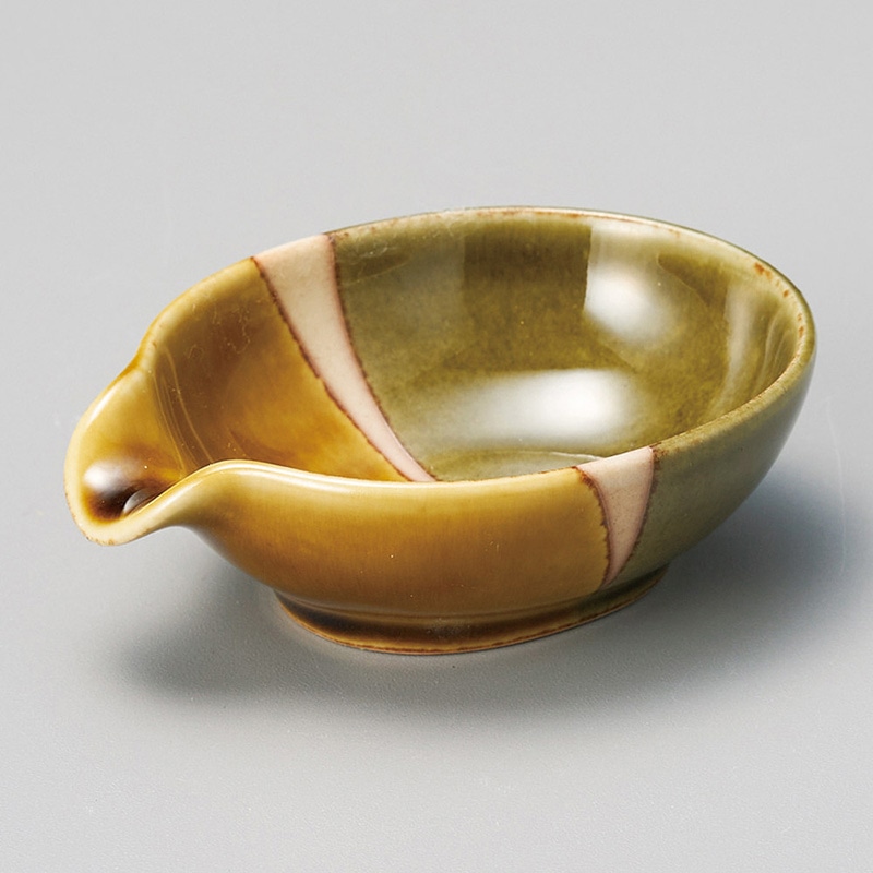 山万 13046-570 黄瀬戸塗分片口小付  1個（ご注文単位1個）【直送品】