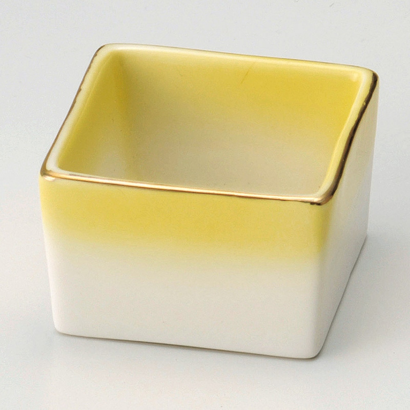 山万 13134-410 渕金黄吹角形珍味入  1個（ご注文単位1個）【直送品】