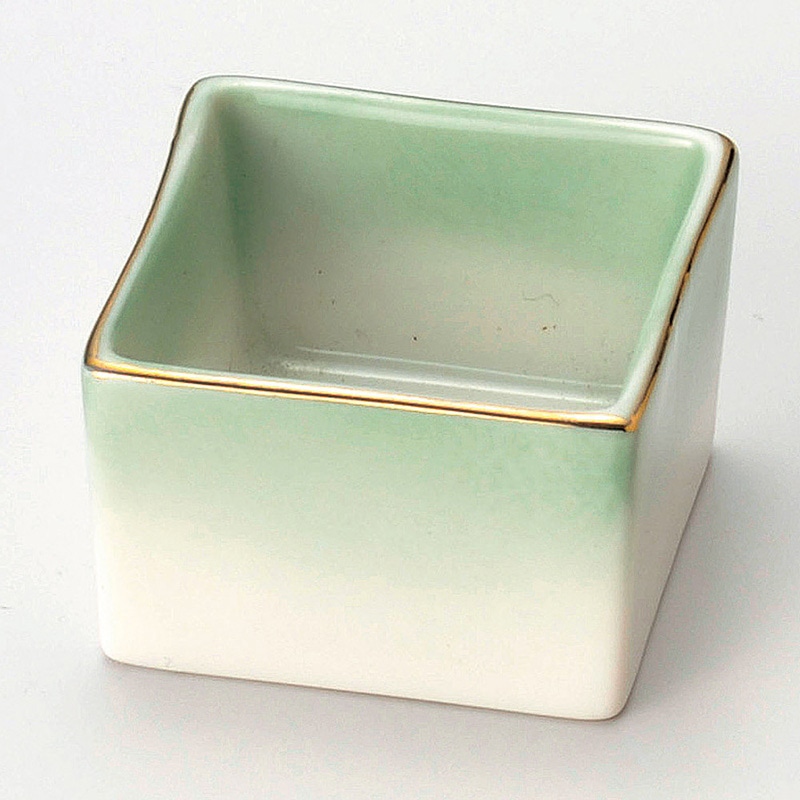 山万 13133-410 渕金ヒワ吹角型珍味入  1個（ご注文単位1個）【直送品】