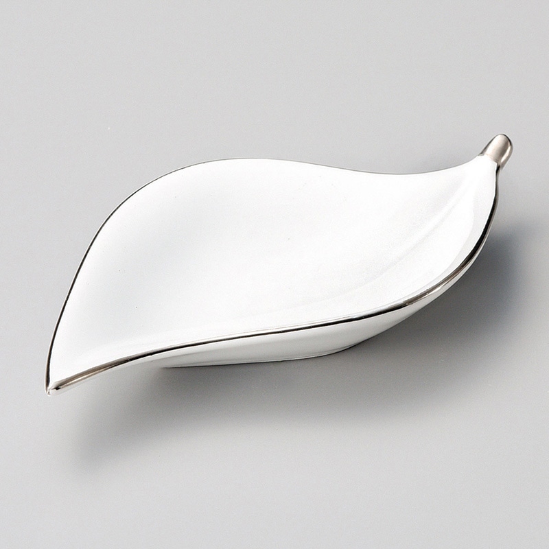 山万 13204-190 渕シルバーリーフ小付  1個（ご注文単位1個）【直送品】