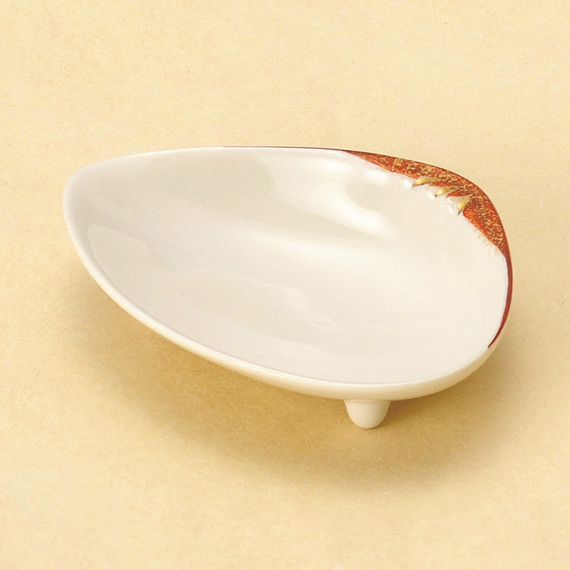 山万 13025-450 朱金彩貝型珍味  1個（ご注文単位1個）【直送品】