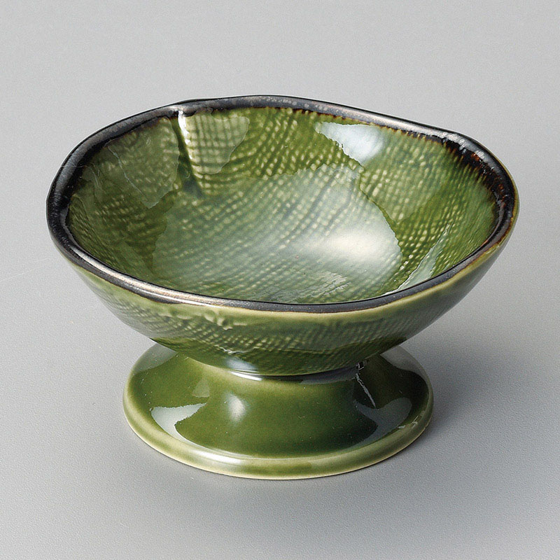 山万 13505-130 織部高台珍味  1個（ご注文単位1個）【直送品】