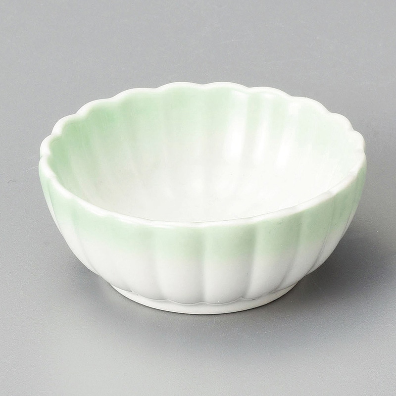 山万 13427-180 グリーン菊型豆小鉢  1個（ご注文単位1個）【直送品】