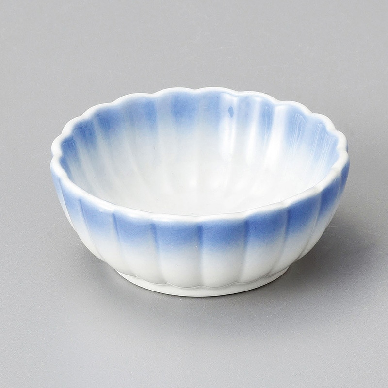 山万 13426-180 ブルー菊型豆小鉢  1個（ご注文単位1個）【直送品】