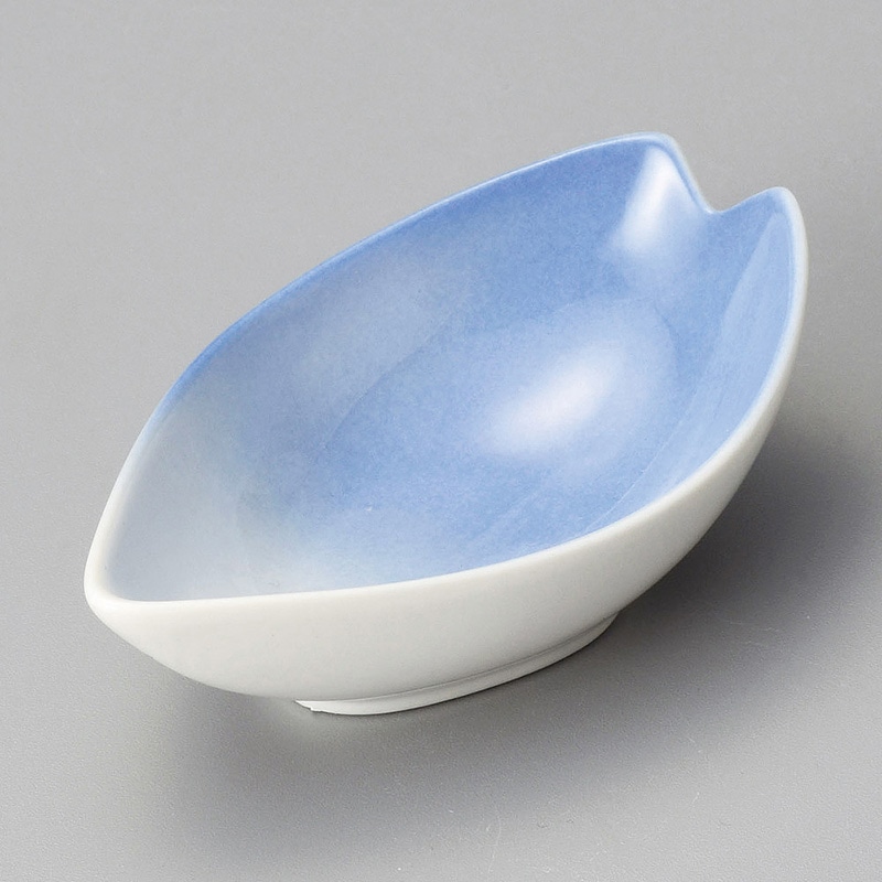 山万 13419-180 ブルー花桜小付  1個（ご注文単位1個）【直送品】