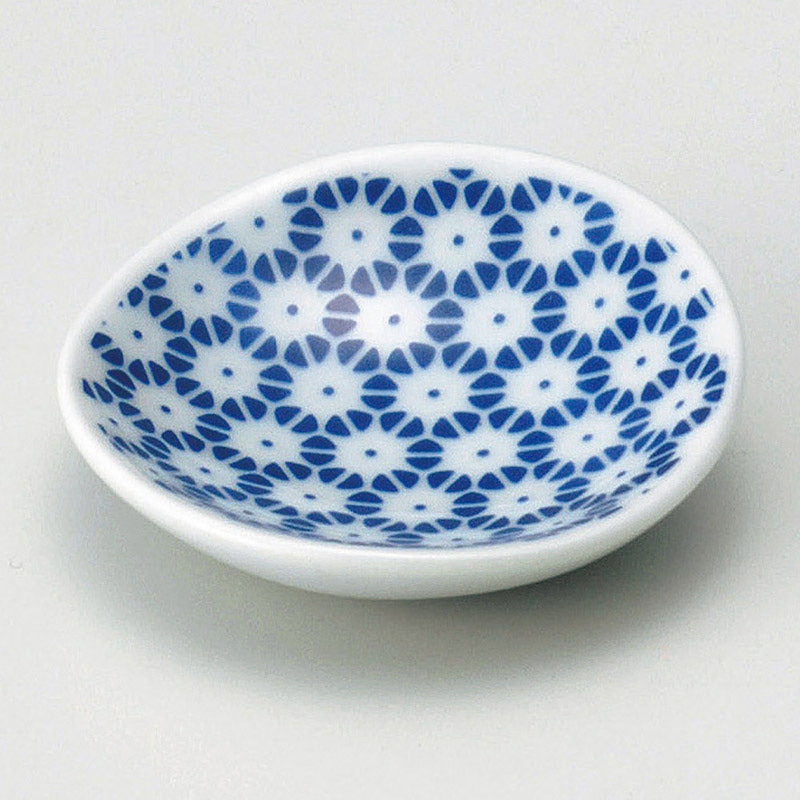 山万 13547-410 藍豆丸皿  1個（ご注文単位1個）【直送品】