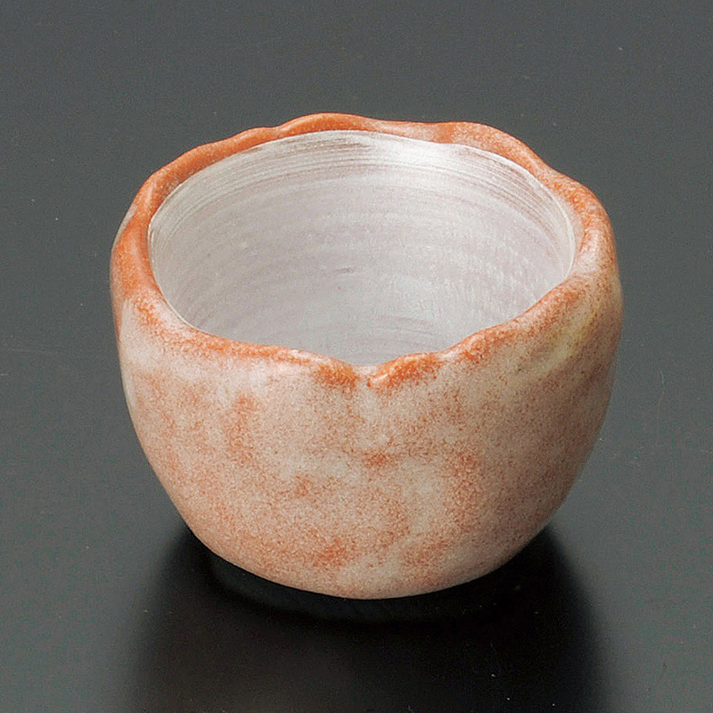 山万 13410-430 内銀赤楽波渕小付  1個（ご注文単位1個）【直送品】