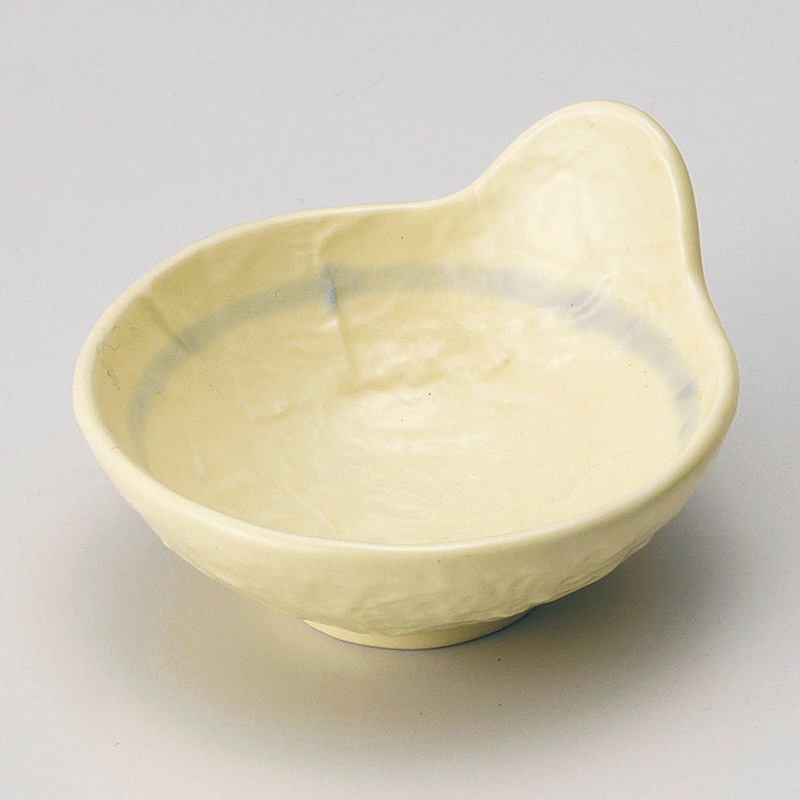 山万 13444-580 黄彩ミニ呑水型小付  1個（ご注文単位1個）【直送品】