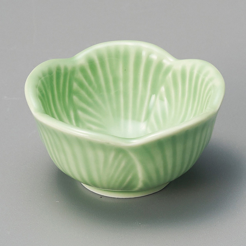 山万 13442-580 グリーン葉型珍味  1個（ご注文単位1個）【直送品】