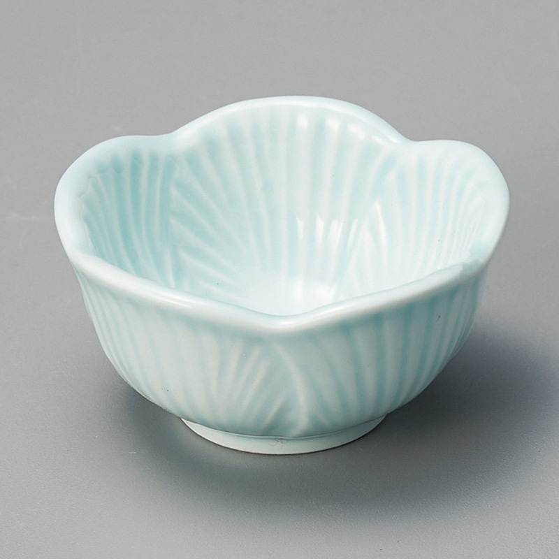 山万 13443-580 ライトブルー葉型珍味 1個(ご注文単位1個)【直送品】