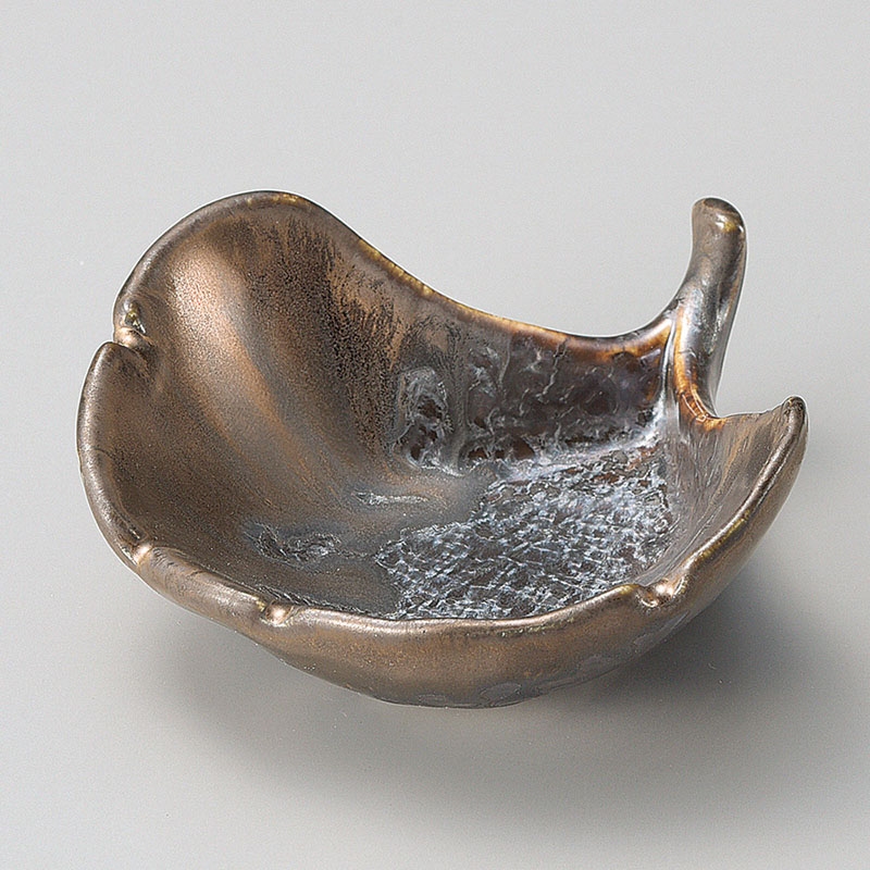 山万 13710-450 孔雀金流しイチョウ型 珍味 1個（ご注文単位1個）【直送品】