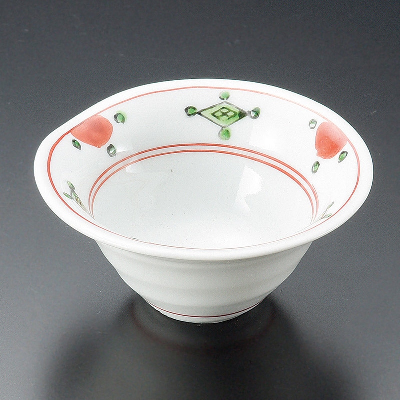 山万 13602-730 渕赤玉なぶり小付(有田焼)  1個（ご注文単位1個）【直送品】