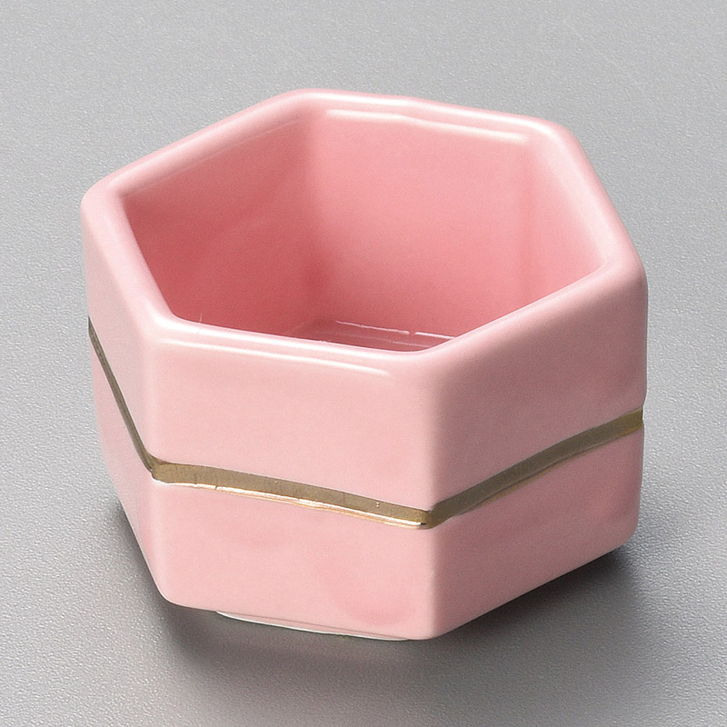 山万 13812-550 ピンク六角珍味  1個（ご注文単位1個）【直送品】