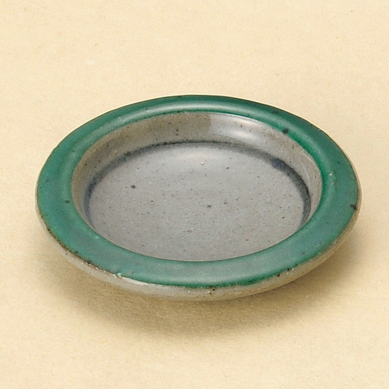 山万 13907-450 グリーン交趾豆皿  1個（ご注文単位1個）【直送品】