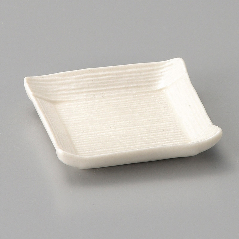 山万 13946-450 白マット角珍味  1個（ご注文単位1個）【直送品】