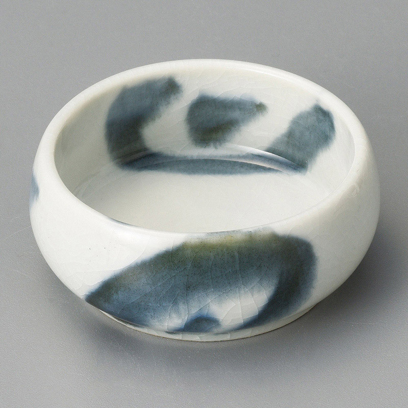 山万 14013-130 呉須流し丸珍味  1個（ご注文単位1個）【直送品】