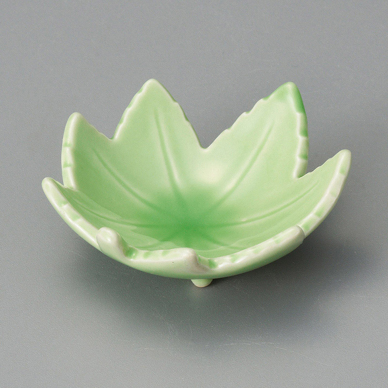 山万 13915-250 ヒワ釉楓型7センチ珍味  1個（ご注文単位1個）【直送品】